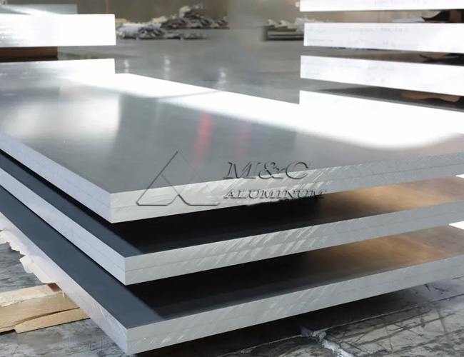 Aluminum plate for ship keel